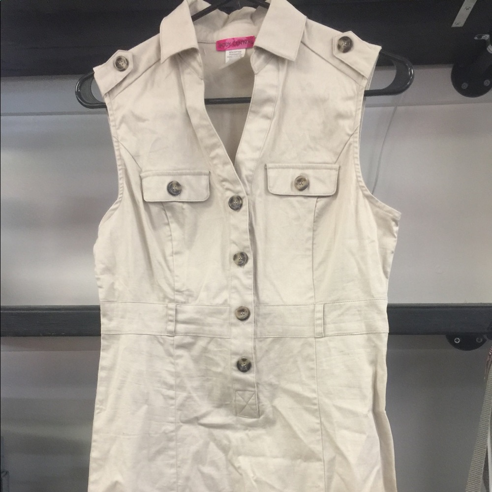 Button up romper dress