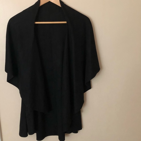 Black Poncho Style Sweater - Picture 1 of 1