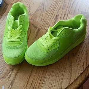 neon sneakers