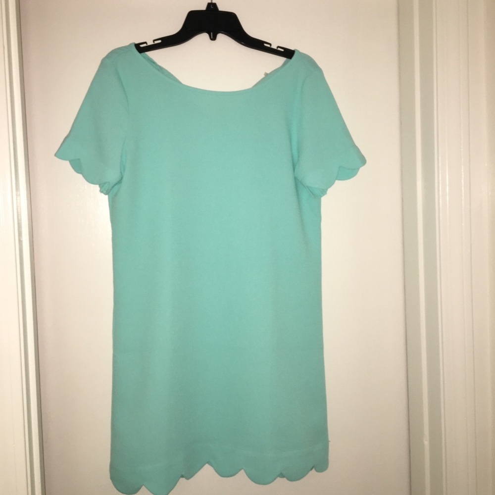 Mint scalloped dress