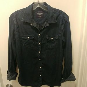 Denim button up shirt
