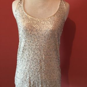 J.Crew Silver Sequin Tank