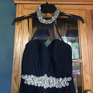 Navy Blue Prom Dress
