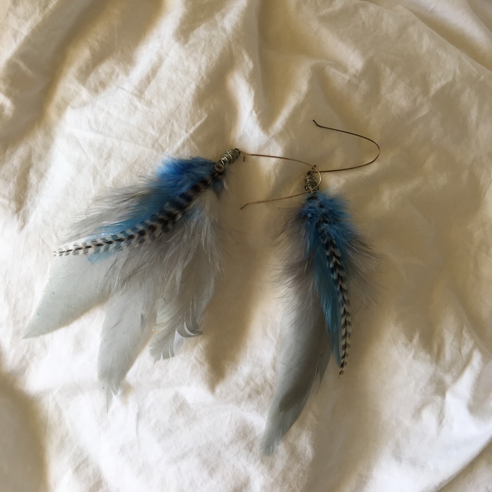 Feather earrings