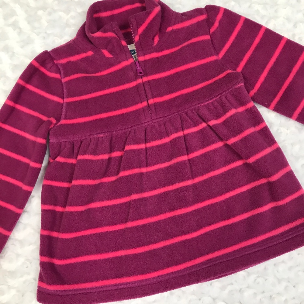 Girls Old Navy 1/2 zip Fleece Pullover 4T