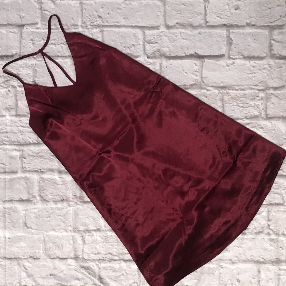 Red Satin Dress - Picture 3 of 4