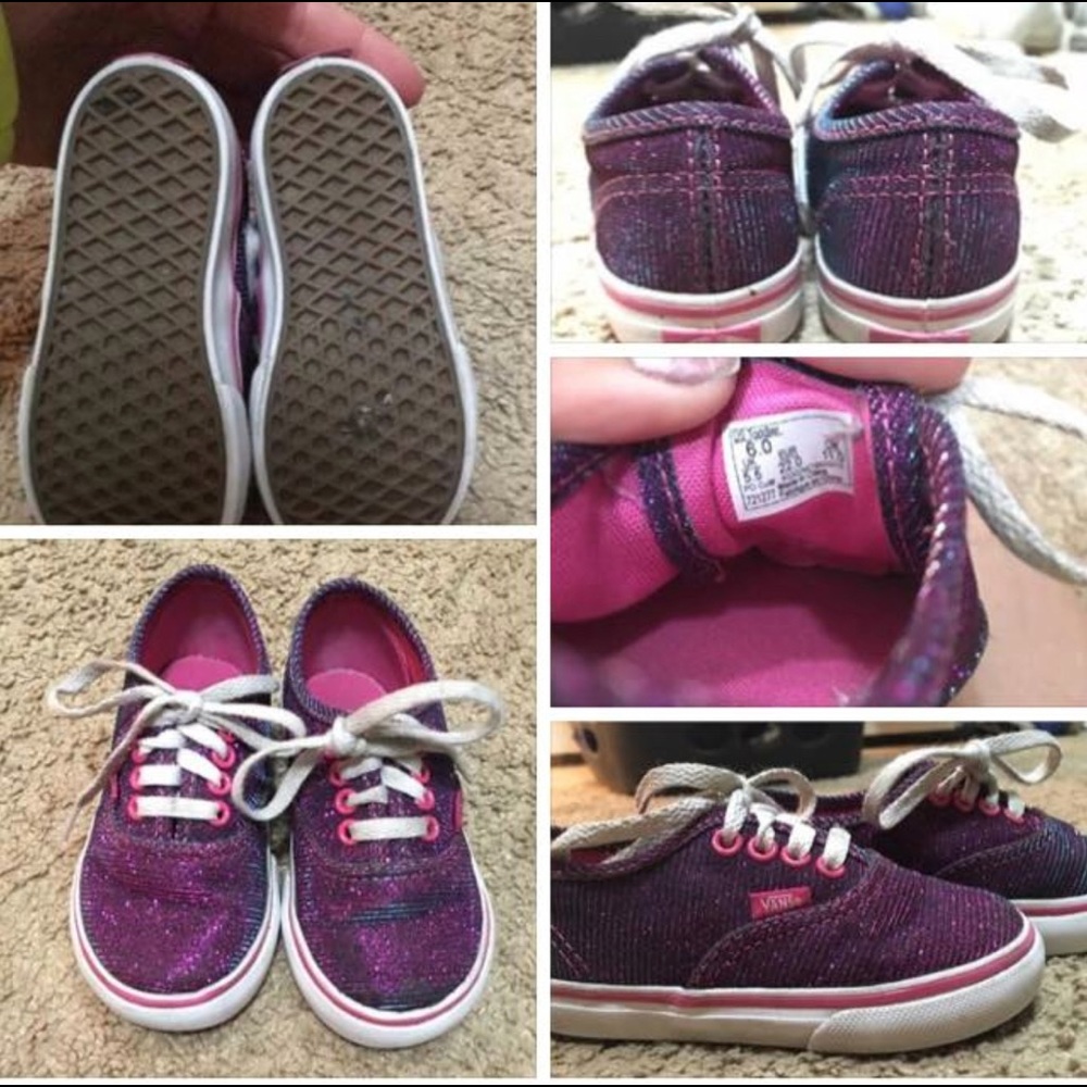 Girls glitter Vans