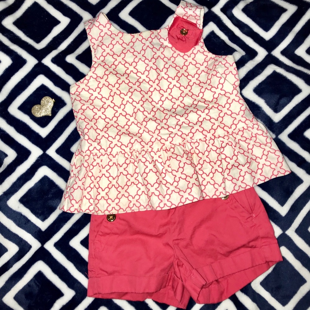 Janie and Jack Little Girls 2T • Top & Bottom Set