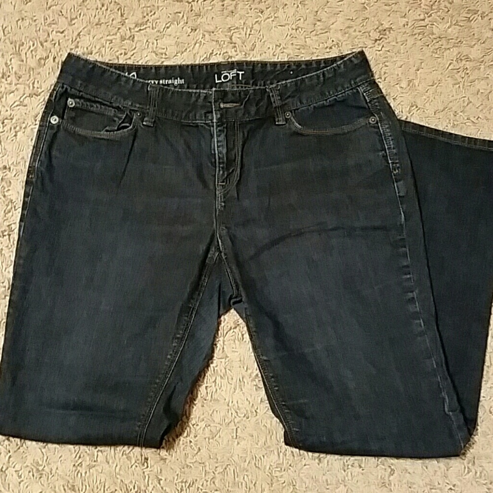Ann Taylor Loft Curvy Straight Leg Jeans