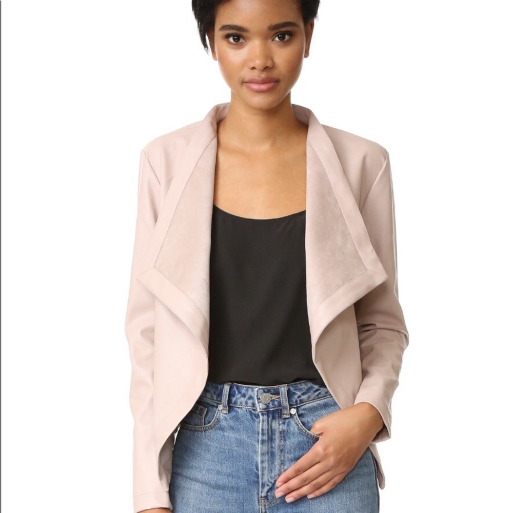 BB Dakota Peppin Vegan Leather Drapey Jacket