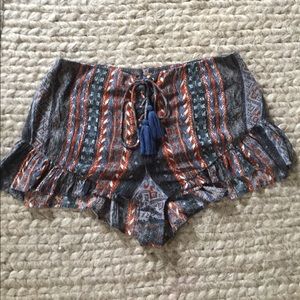 Free People lace up shorts
