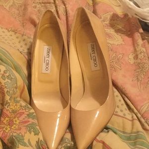 Beige Patent Leather Anouk Jimmy Choo’s