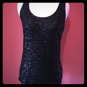 Have 2 available - J.Crew Black Sequin Tank