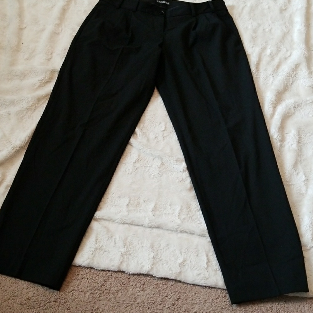 Express Black ankle pants.