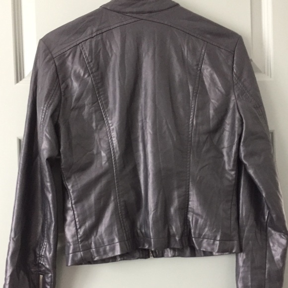 GUESS - Black leather jacket - Picture 3 of 5