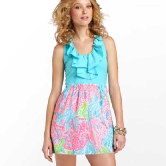 Lilly Pulitzer Danita Dress Let’s Cha Cha - Picture 4 of 4