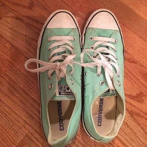Teal color converse!