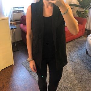 Mossimo long and black fashion vest