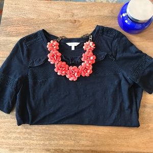 Rebecca Taylor M navy top