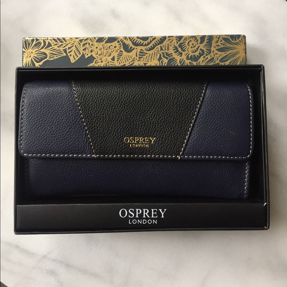 NWT Osprey London Navy and Black Wallet - Picture 3 of 6