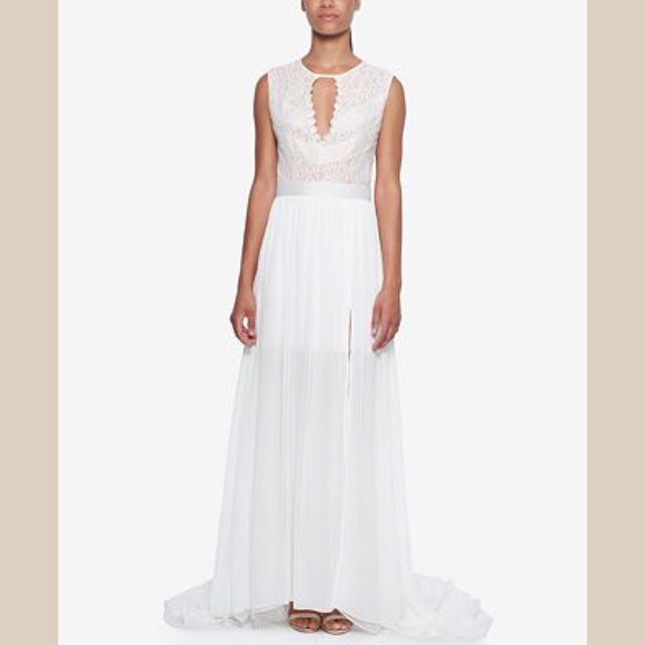 🆕 Fame And Partners Chiffon Maxi Gown - Picture 2 of 3