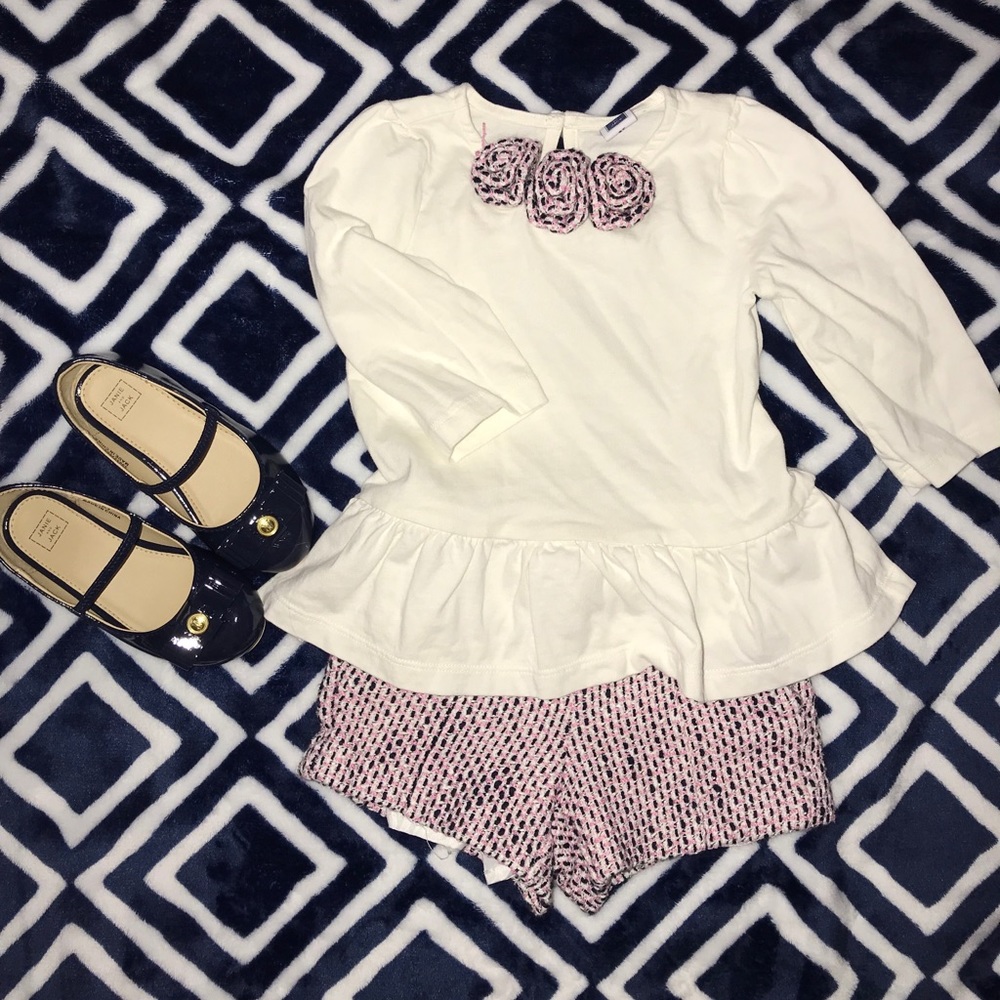 Janie and Jack Little Girls Tweed Set 2-3T