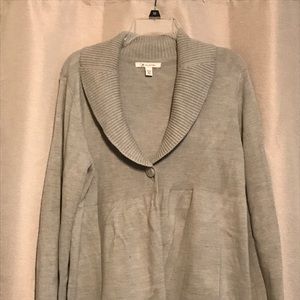 Gray sweater cardigan