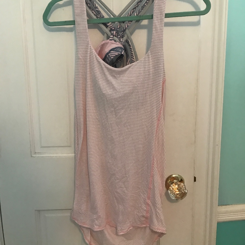 Lulu tank with built in bra