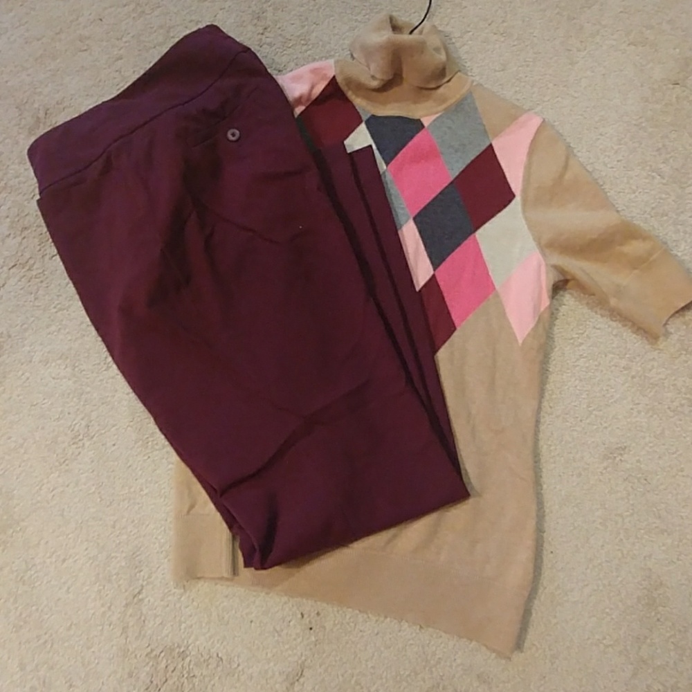 Maroon Pants