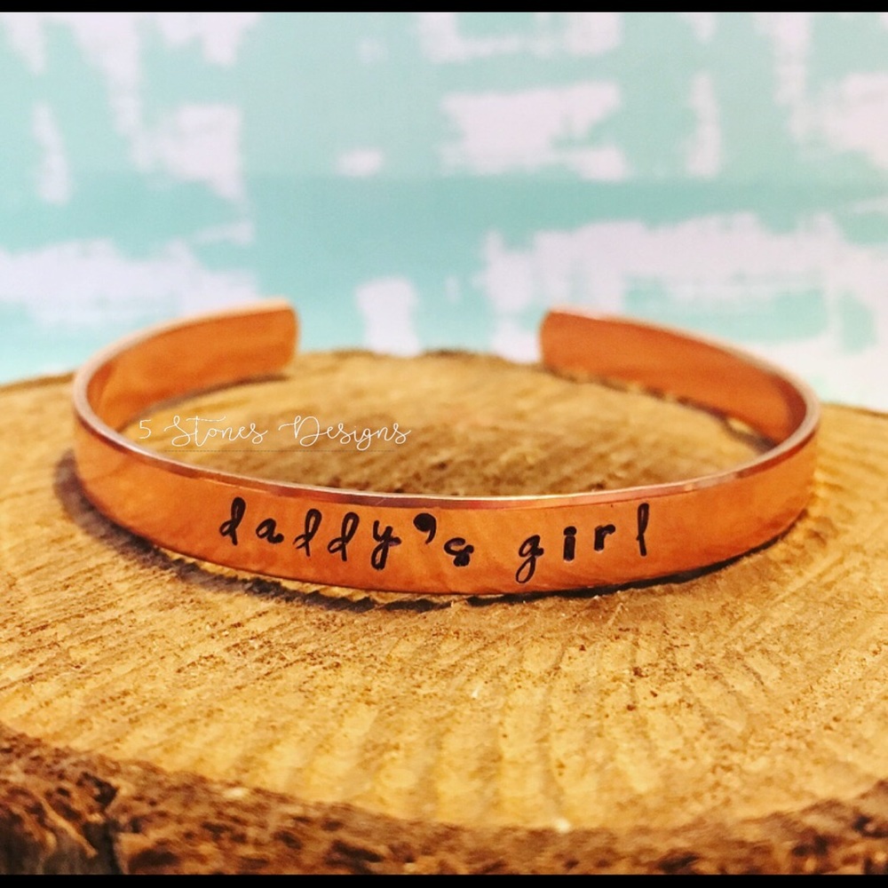 🆕 Daddy’s Girl ADULT Copper Cuff Bracelet