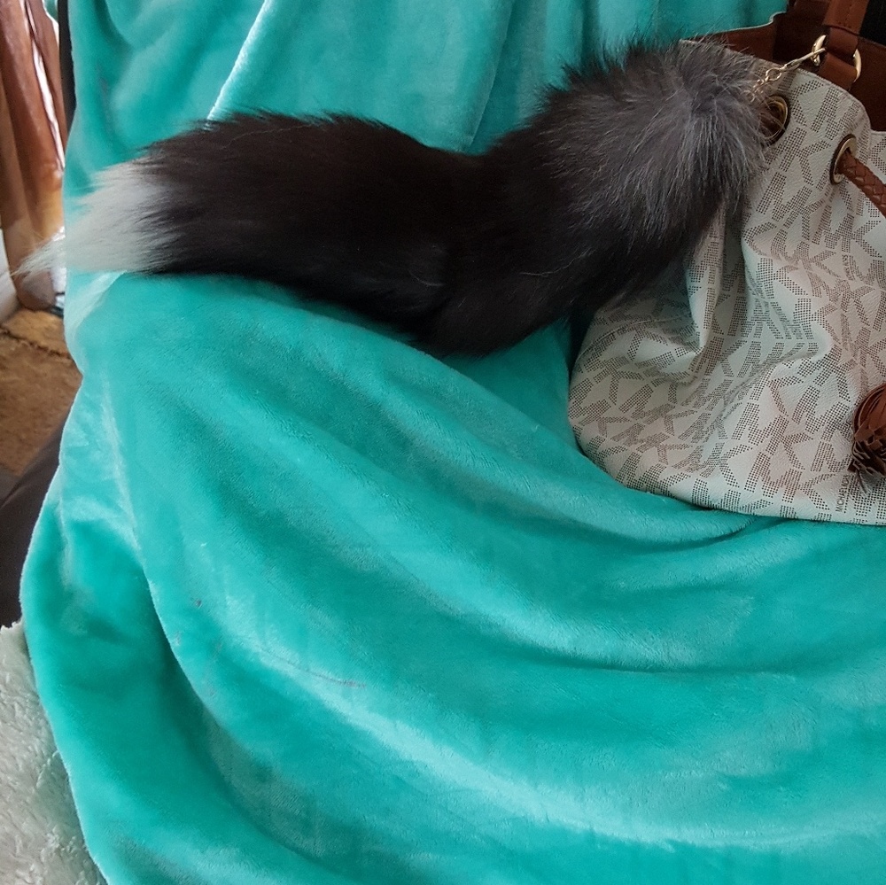 Large genuine REAL fox fur tail NWOT