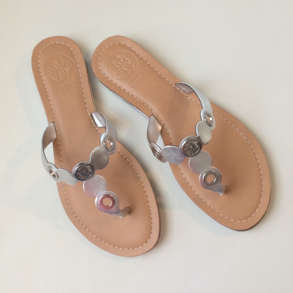 Brand New GUESS 'Joyride' silver sandals! 💕💕