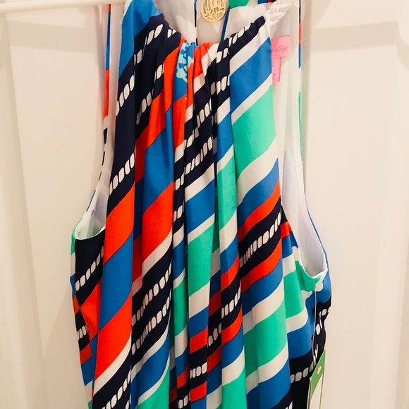 Lilly Pulitzer Kennett Dress Overboard Stripe - Picture 2 of 5