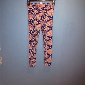 Lula Roe Floral Leggings