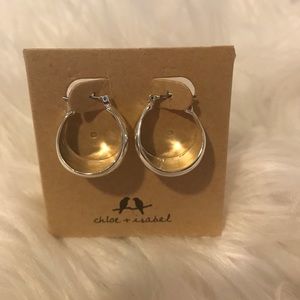 La Lune Sculpted Click Top Hoop Earrings