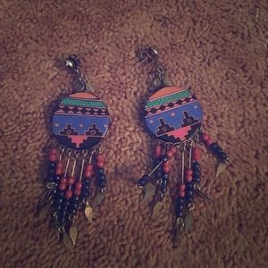 South west style earrings