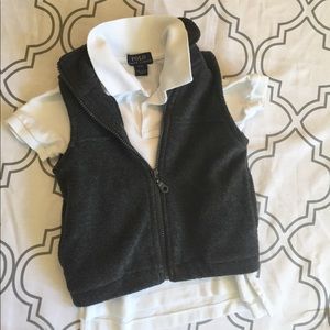 Grey Fleece Vest