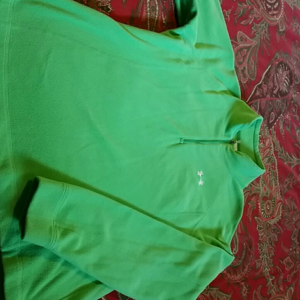 Nice Under Armour Green 1/4 Zip Fleece