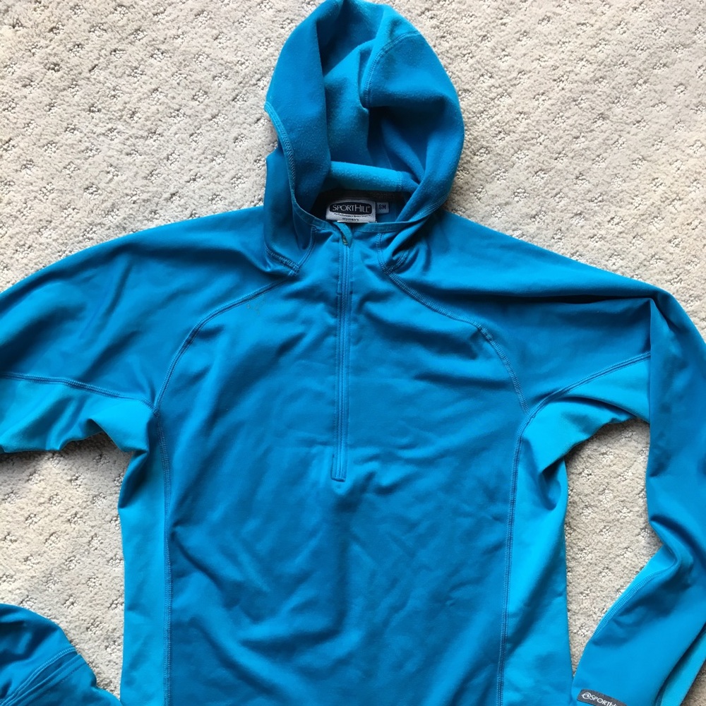 SportHill brand hooded workout top