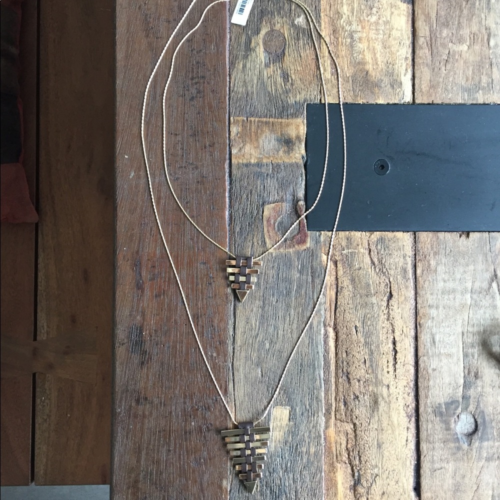 Banana Republic Long Double Strand Necklace