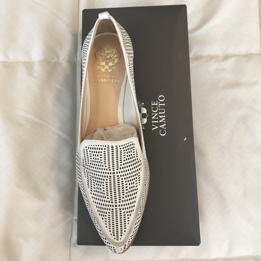 White Vince Camuto Loafers