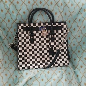 Michael kors Hamilton tote checker print