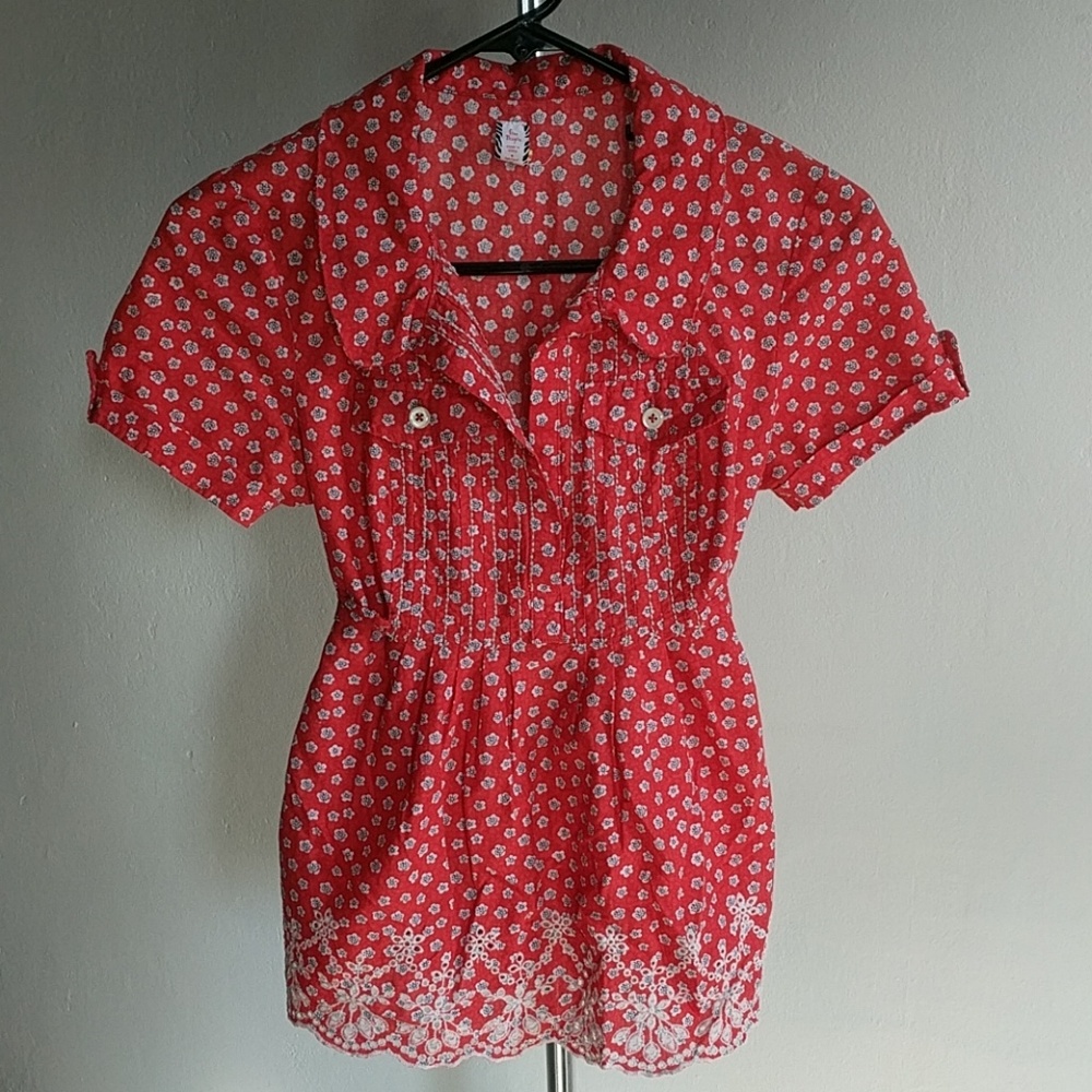 FREE PEOPLE: adorable baby doll tie back top