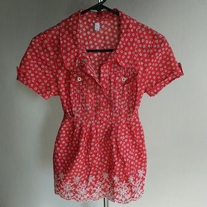 FREE PEOPLE: adorable baby doll tie back top