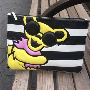 Alice + Olivia leather clutch pouch