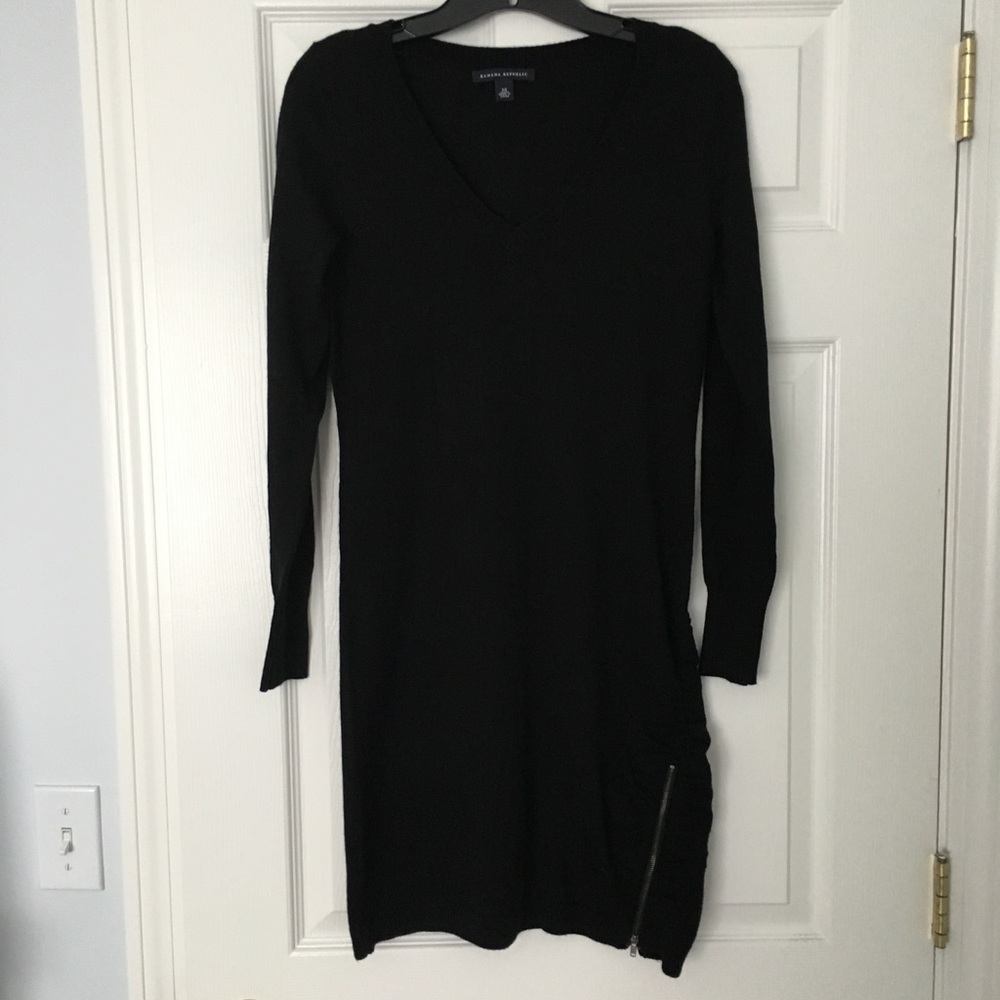 Banana Republic Black Sweater Dress