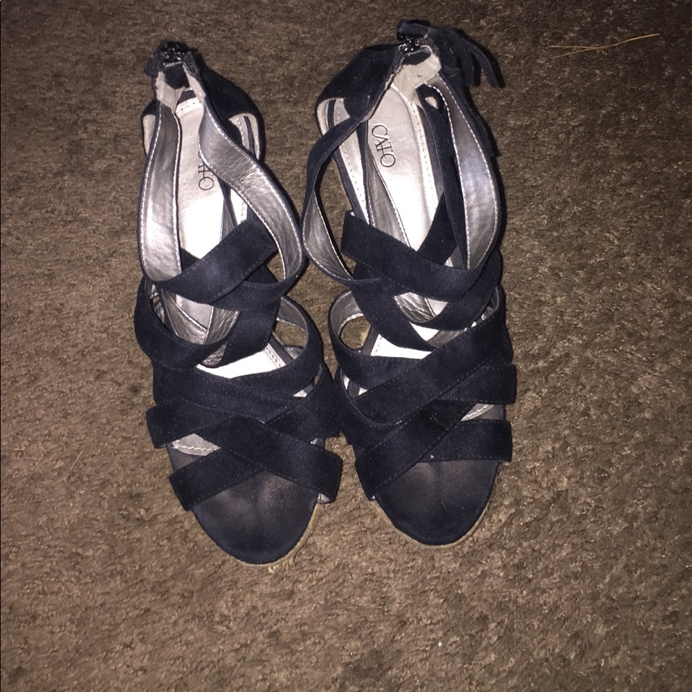 Strappy wedges