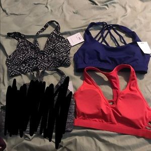 3 nwt Victoria secret sports bras padded small