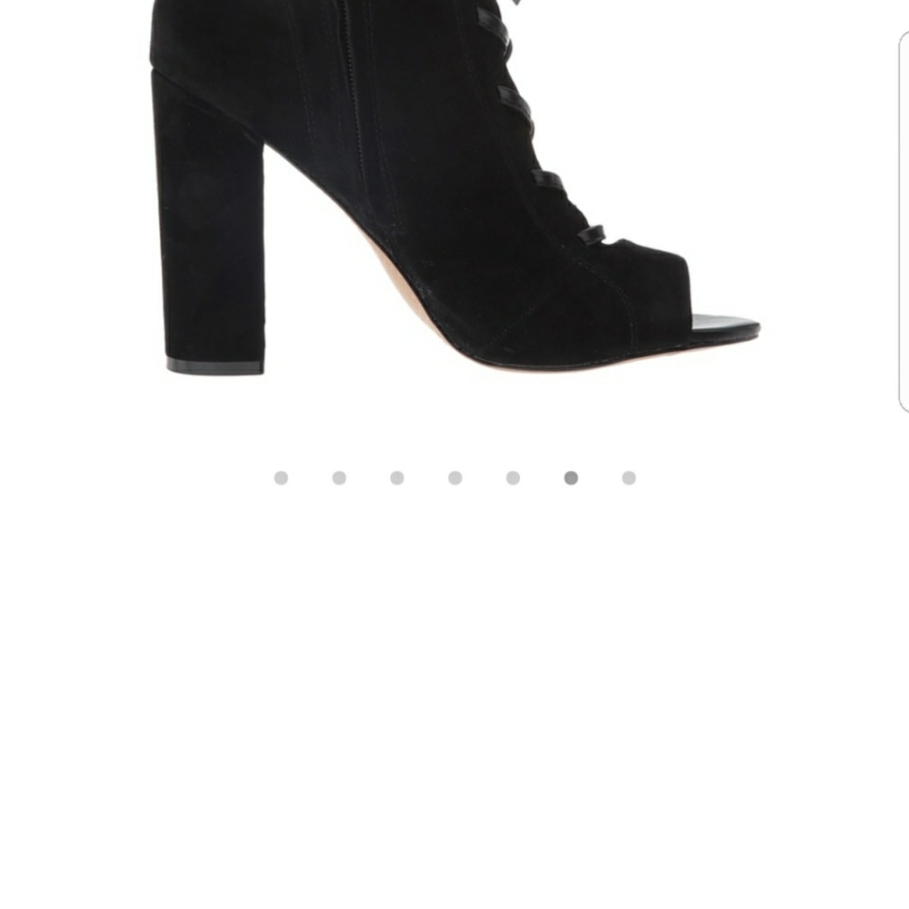 Sam Edelman Yvie Ankle Lace up Bootie Black boots - Picture 3 of 8