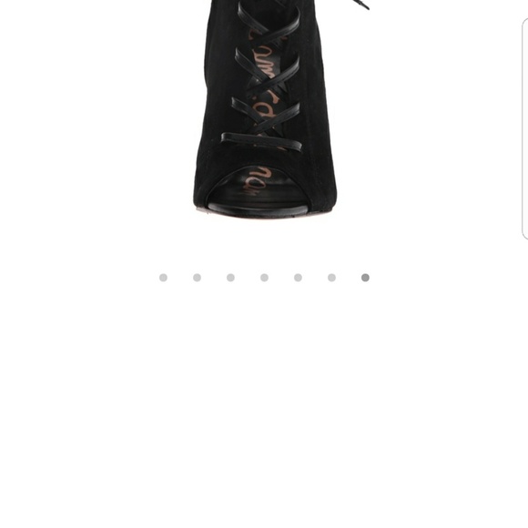 Sam Edelman Yvie Ankle Lace up Bootie Black boots - Picture 5 of 8